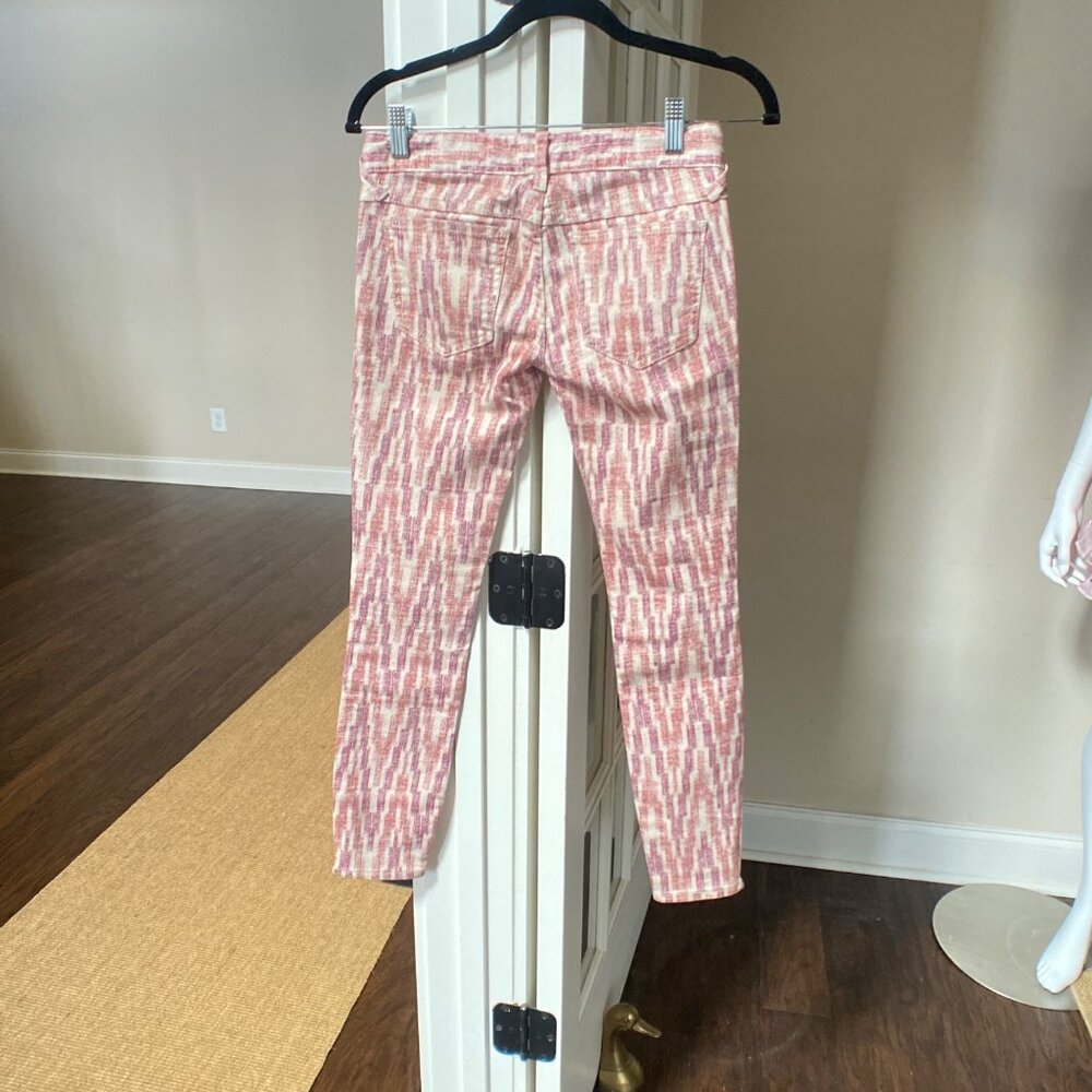 Free People Women's Ikat Print Skinny Crop Jeans, size 24 - Picture 11 of 12